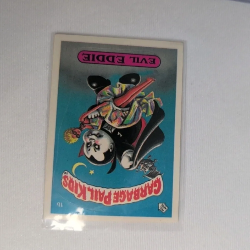 1985 OS1  Evil Eddie Garbage Pail Kid Highly Collectable Trading Card !